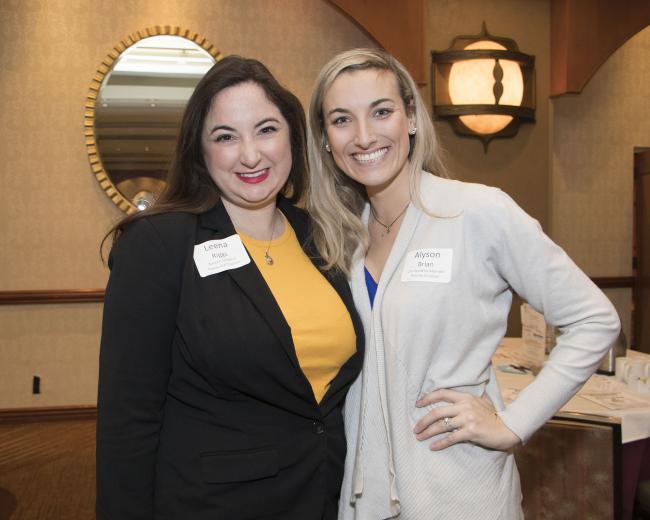 Leena Riggs, marketing manager, Rancho Cordova Travel & Tourism; and Alyson Brian, director, sales executive; Courtyard by Marriott, Rancho Cordova