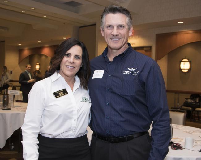 Kristen Holihan, vice president, business services officer, First Northern Bank; and Jackie Long, director of operations, Sacramento Gun Club