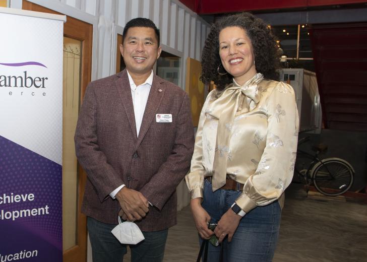 Henry Chang, national executive director,
Asian Pacific Islander American Public Affairs; Megan Morgan,
marketing communications program manager, Sacramento
Black Chamber of Commerce