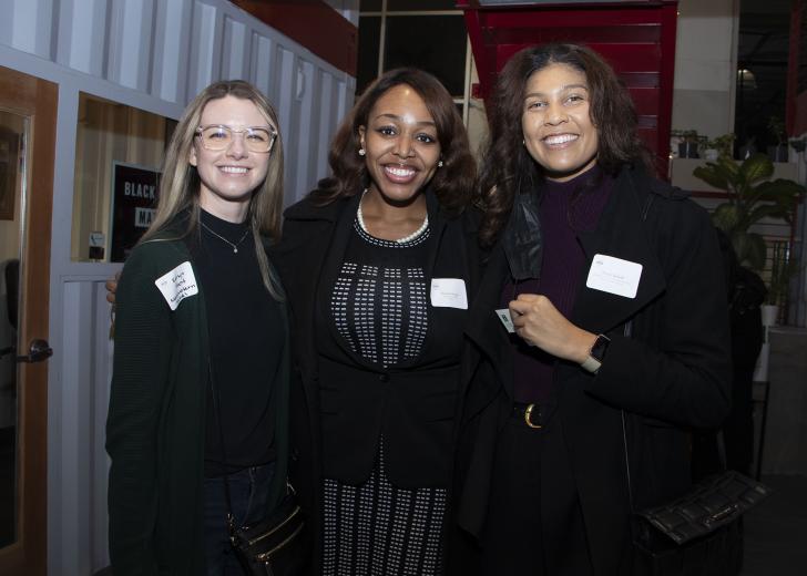 Katlyn Hanf, director of recruiting, Northwestern Mutual;
Nkiruka Ohaegbu, government relations and public affairs,
PG&E; Teayah Barfield, director of recruitment and inclusion,
Northwestern Mutual