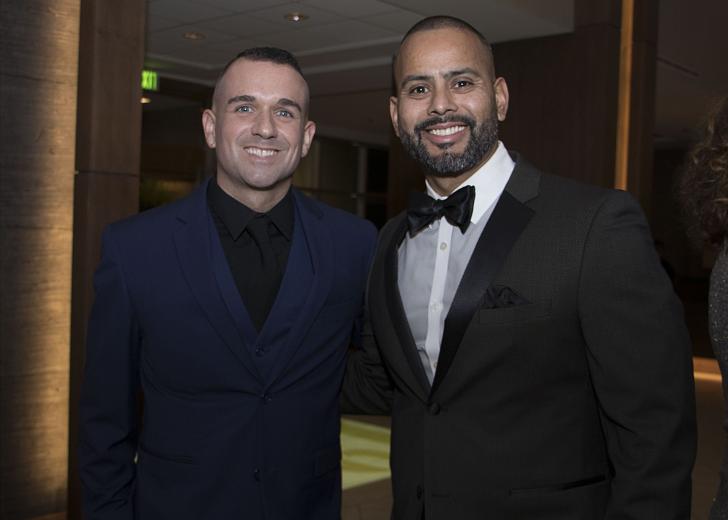 Shawn Skoonberg, operational support noncommissioned officer, California Army National Guard; and Francisco J. Castillo Jr.; senior director, public affairs, Union Pacific