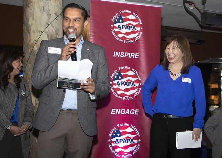 Amit Pal, national senior advisor, APAPA; Mary Yin Liu, national president, APAPA