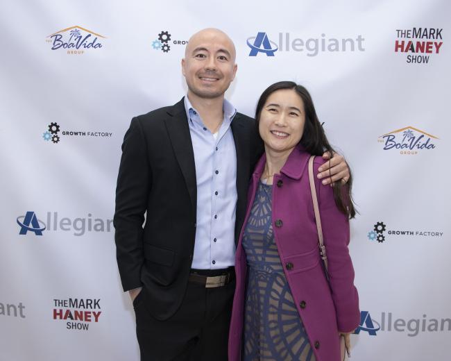 Arcadi Kolchak, regional director of state government affairs, AbbVie, and May Chinavanichkit, vice president of business operations, Home Delivery Service