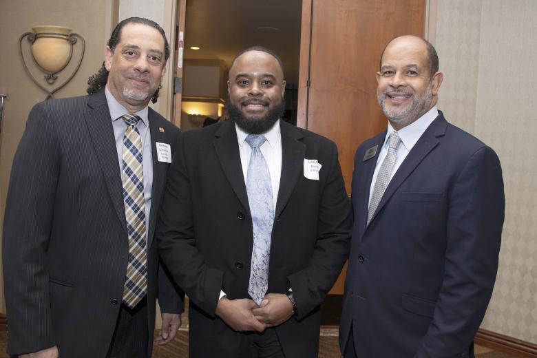 Richard Cornelius, president, Cornelius Strategies; LeAndre Henry, government affairs representative, SMUD; and Leroy Tripette, government affairs representative, SMUD