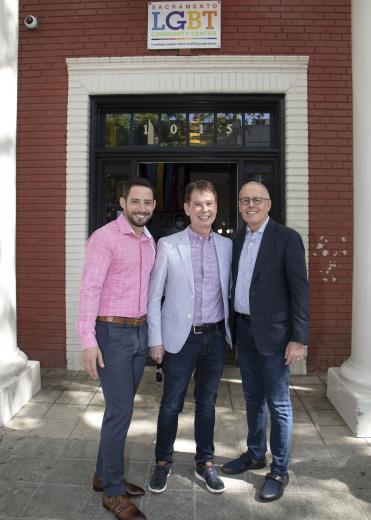 Brandon Souza, head of marketing, American AgCredit; Larry Johnson, former owner/president, Posh Shoppe Florist (retired); Garry Maisel, president and CEO, Western Health Advantage