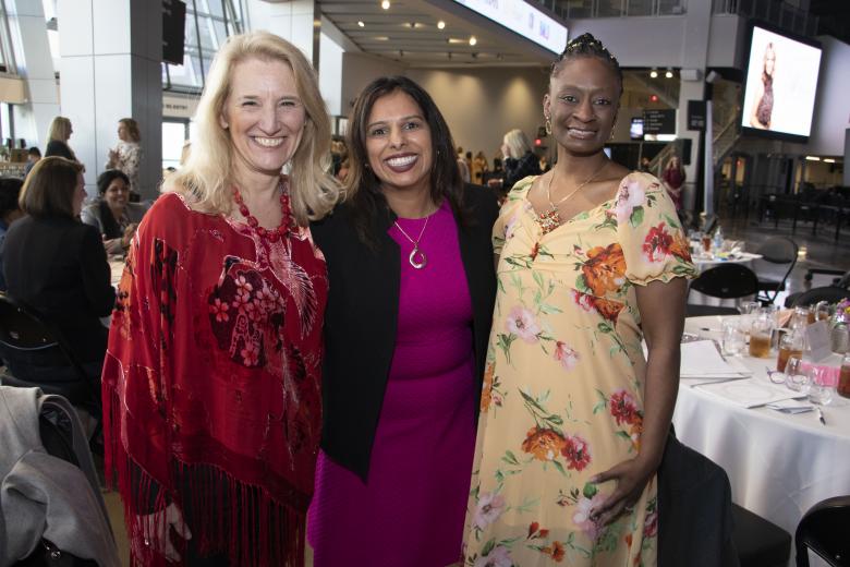 Lisa
Culp, executive director, Women’s Empowerment; Bindu
Jaduram, regional manager and vice president, Tri Counties
Bank; Robin Kelly-Dunton, field representative, California
State Assembly