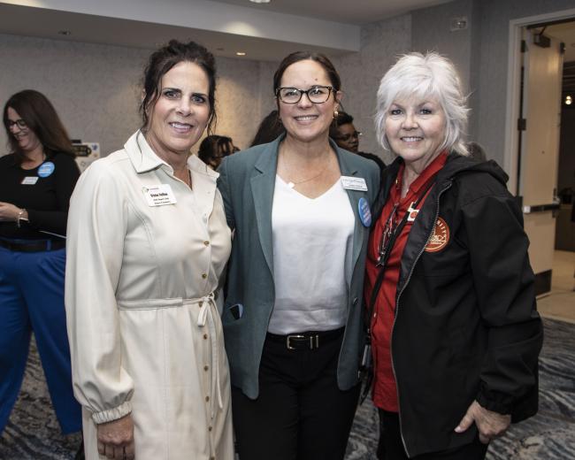 Kristen Holihan, board member, Rancho Cordova Area Chamber, and vice president/relationship manager, River Valley Community Bank; Laura Fickle, economic development manager, City of Rancho Cordova; and Debbie Holden, vice president of expansion and development, Rancho Cordova Food Locker
