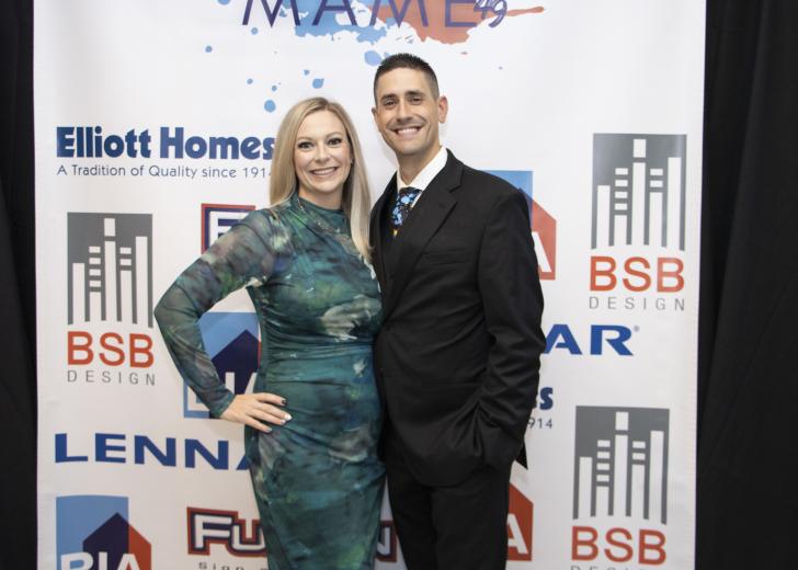 Heather Hoffman, marketing manager, Woodside Homes, and Jeremy Hoffman, senior project architect, Taylor Design