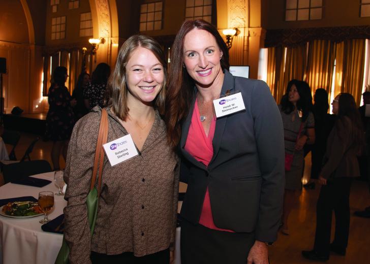 Rebecca Sterling, senior program director,
office of California Governor Gavin Newsom; Heidi W. Steinecker, senior manager, Ernst & Young