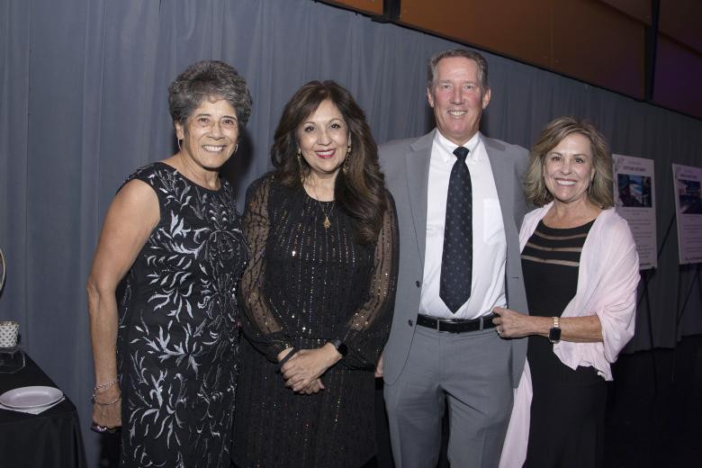 Caroline Cabias, advisory board member, Mondavi Center; Rachel Rios, executive director, La Familia Counseling Center; Dr. Patrick Sullivan, physician, Kaiser Permanente, and his wife, Cecelia Sullivan, board chair, UC Davis Foundation