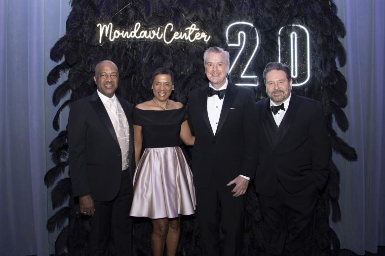 Gary S. May, gala co-chair and chancellor, UC Davis, and his wife, LeShelle May, gala co- chair and senior manager software development, CNN; Randy Reynoso, gala co-chair and director, Five Star Bancorp; and Martin Camsey, vice-chair, Dignity Health Sacramento Service Area Hospital Community Board