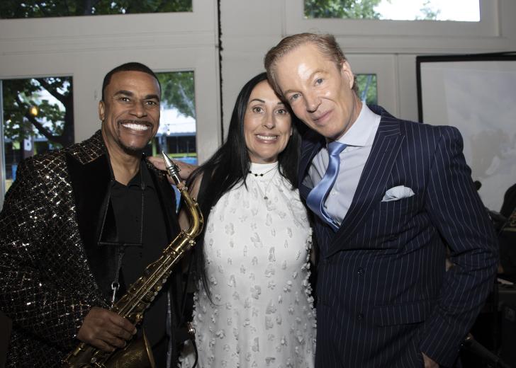 Shawn Raiford, musician, Shawn Raiford Experience; Lisa Allen-Stell, owner, Pink Lady Investigations; and Mark S. Allen, host and producer/director, ABC10