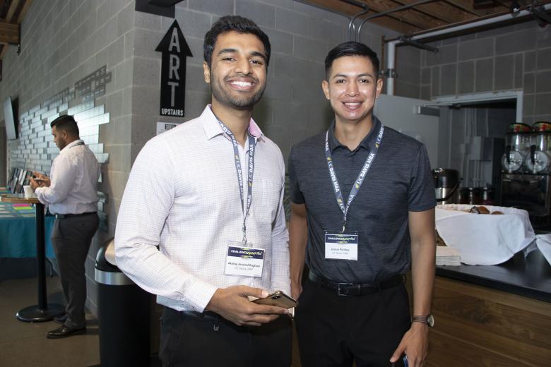 Akshaj Aravind Raghavi, STEM MBA
candidate, UC Davis Graduate School of Management; Josue
Robles, STEM MBA candidate, UC Davis Graduate School of
Management