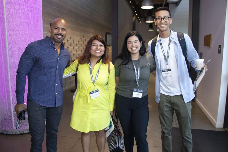 Francisco Castillo, senior director of public
affairs, Union Pacific Railroad; Avigail (Avi) Romero, sales
representative, Rustic Strategies; Vanessa King, development
director, corporate partnerships, Special Olympics Northern
California; Felipe Espino, community relations coordinator,
Raley’s
