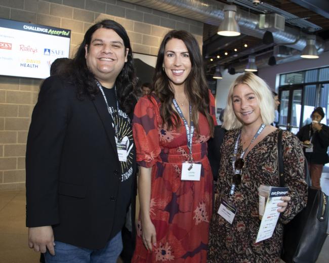 From SAFE Credit Union: Alex Becerra, relationship
manager; Ashley Tate, public affairs specialist; Julie Lofgren,
relationship manager