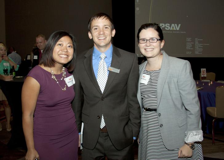 Marycon Razo, program coordinator, Resources Legacy Fund; Michael Young, senior marketing and communications, Sacramento Regional Transit District and Ashley Perron, marketing assistant, EmTrain Marycon Razo, program coordinator, Resources Legacy Fund; Michael Young, senior marketing and communications, Sacramento Regional Transit District and Ashley Perron, marketing assistant, EmTrain