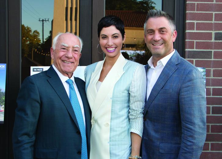 Angelo Tsakopoulos, chairman and founder, AKT Development Corporation; Chrisa Sioukas, co-owner, Pappas Investments; and Dean Sioukas, CEO, Magilla Loans