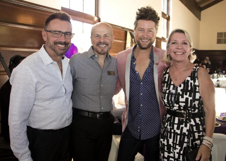 Christ Myers, facility and grounds manager, City of Citrus Heights; Michael Laun, executive director, Sacramento Theatre Company; Patrick Harbison, owner, Patrick Harbison Public Relations; and Maria Zefo, owner, The Zee Company