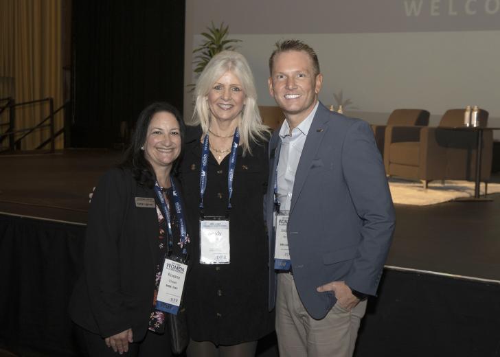Roxana Cheah, member services director, SRBX; Sandy Steele West, executive director, Central California Builders Exchange; and Jordan Blair, CEO, SRBX/CIEF