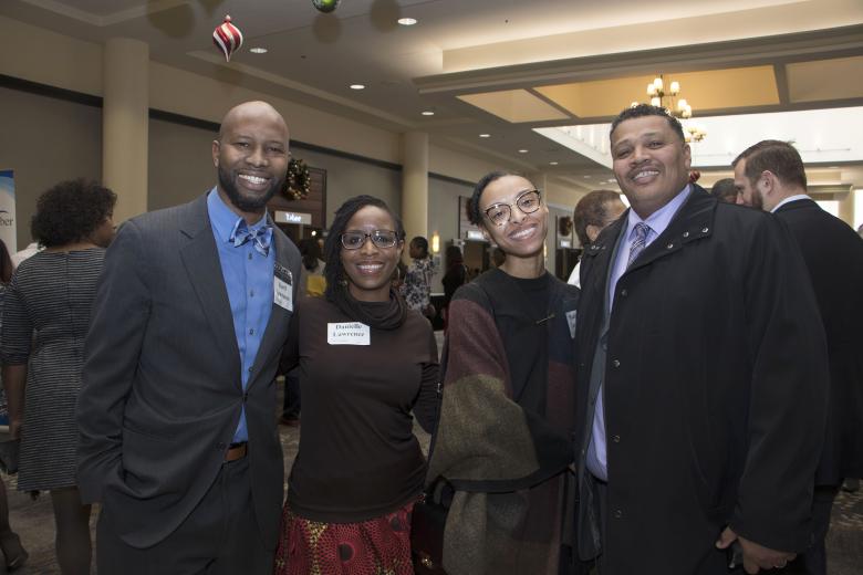 Karif Lawerence, reverend, Antioch Progressive Church; Danielle Lawrence, executive director, Mutual Assistant Network; Madison Lozada, data analyst, Wind Youth Services; and Ray Lozada, director of safe schools, Sacramento City Unified School District