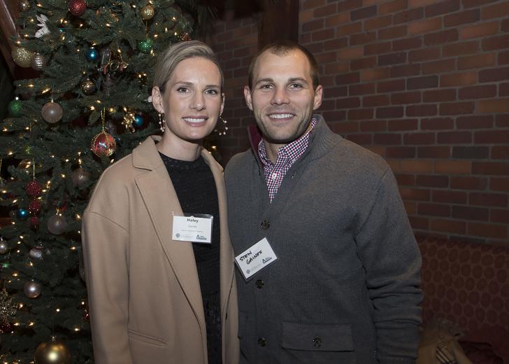 Haley Gaines, vice president, Gaines Insurance Agency; and Stew Andrews, quality supervisor, Altec Industries