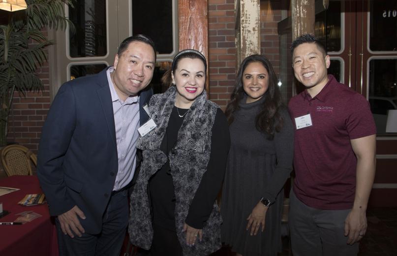 Daniel Wong, managing director, California CareGivers; Inna Wong, director of client care, California CareGivers; Stella Premo, executive director, Capital Region Family Business Center; and John Wong, director of new business development, California CareGivers
