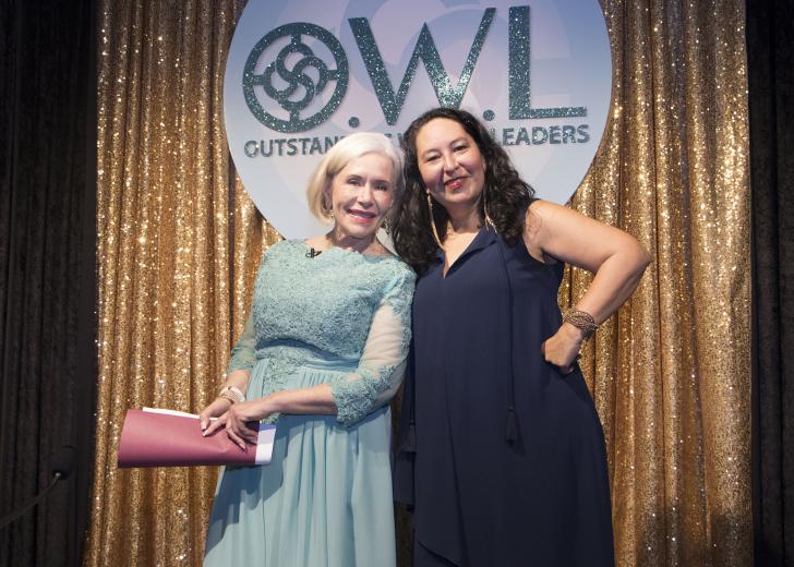 Debra Durbin, OWL Awards event chair and real
estate agent, Lyon Real Estate; Liliana Bernal, incoming NAWBO Sacramento Valley president and VP of enterprise accounts and franchise development, Balance Staffing