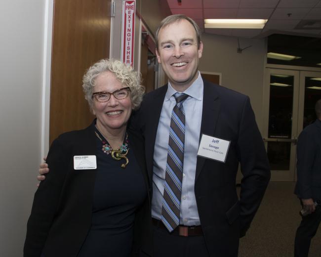 Dence Domke, president and CEO, West Sacramento Chamber of Commerce; and Jeff Savage, president, Sacramento River Cats