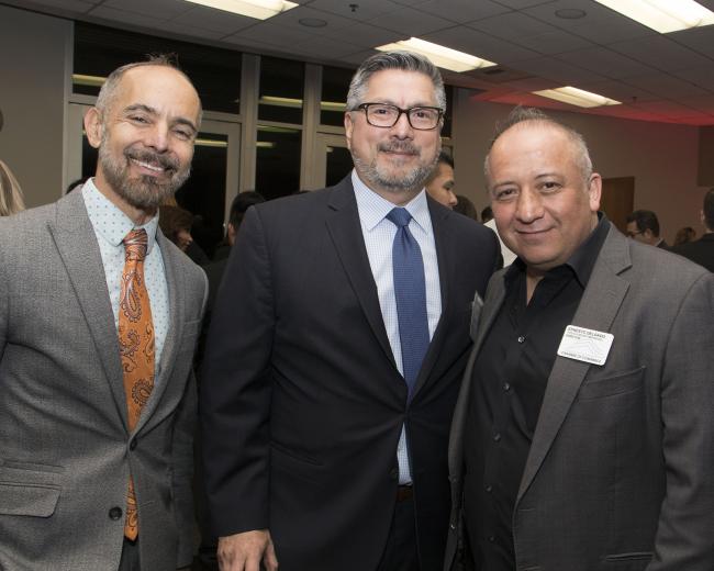 Christopher Cabaldon, mayor, West Sacramento; Chris Ledesma, councilman, West Sacramento; and Ernesto Delgado, owner, Tequila Museo Mayahuel