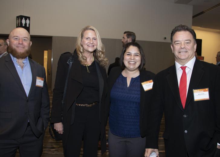 Zach Freels, chief of staff, Office of Sacramento City Councilmember Katie Valenzuela; Colleen McCain Nelson, executive editor, Sacramento Bee; Katie Valenzuela, District 4 city council member, City of Sacramento; and Barry Broome, president and CEO, Greater Sacramento Economic Council
