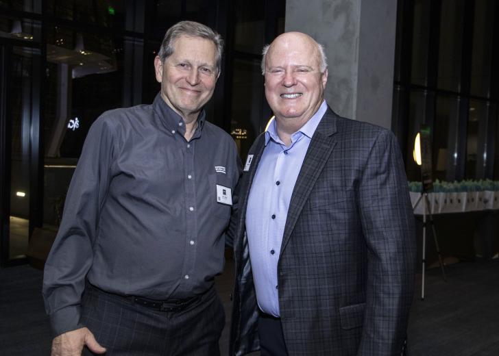 Larry Jones, senior principal, Buehler; Michael Corrick, former president, retired