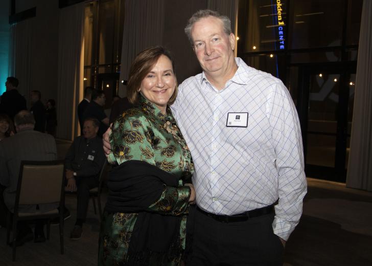 Stephanie Smith, senior project coordinator, Nacht & Lewis; with husband Ralph Smith, investment officer, CalSTRS