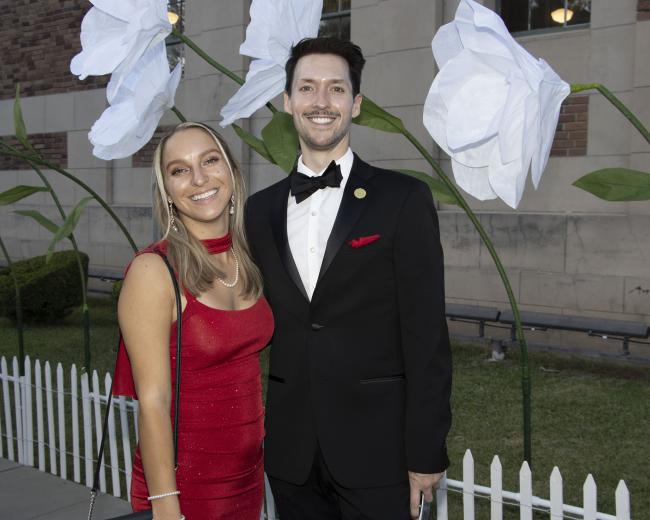Justine Majewski, preschool teacher aide, The Gift of Kids, and Raymond James Irwin, founder and chief champagne officer, Fizz Champagne & Bubbles Bar