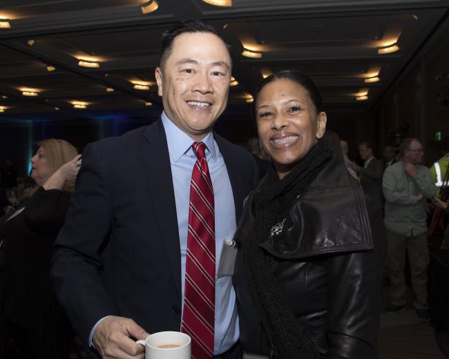Howard Chan, city manager, City of Sacramento; and Cicely Garnett, support services manager, City of Sacramento