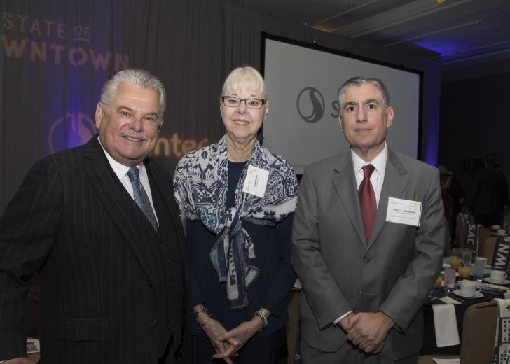 Gregg Jones, property manager, Tsakopoulos Investments; Susan Shanley, property manager, Tsakopoulos Investments; and Angelo G. Tsakopoulos, principal and owner, Tsakopoulos Investments