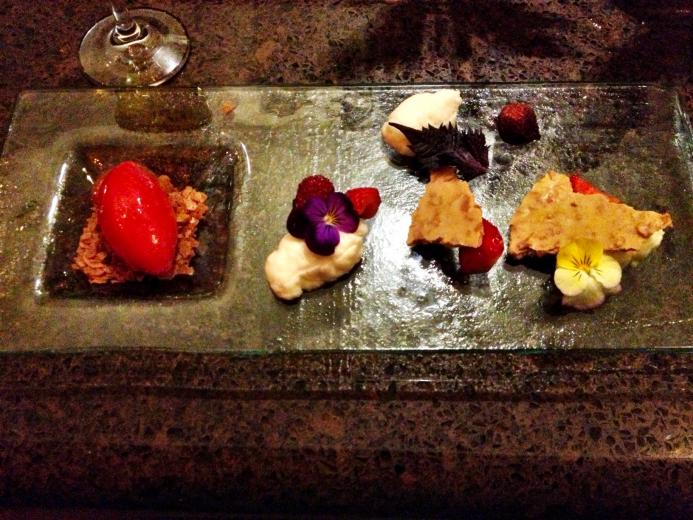 Strawberries and cream for dessert Strawberries and cream for dessert