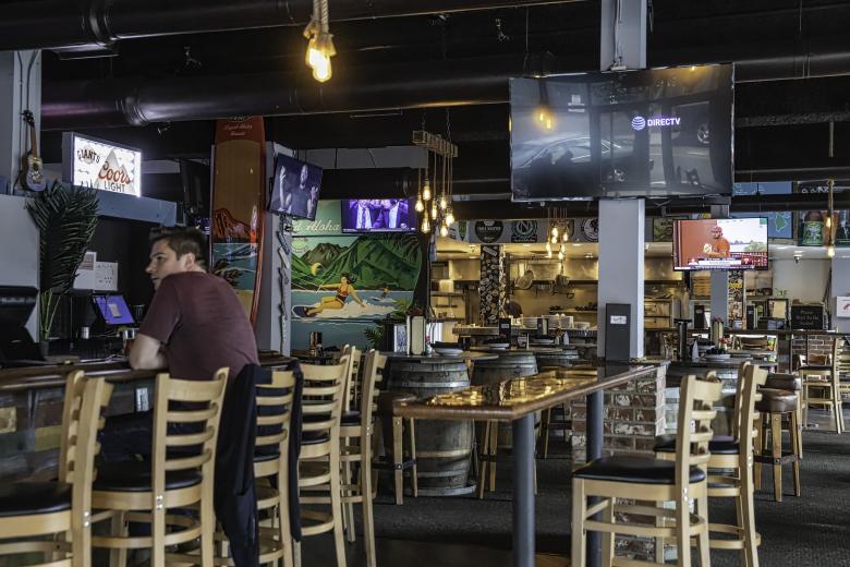 Polanco Cantina before a canceled Kings game when normally the restaurant would have been packed.