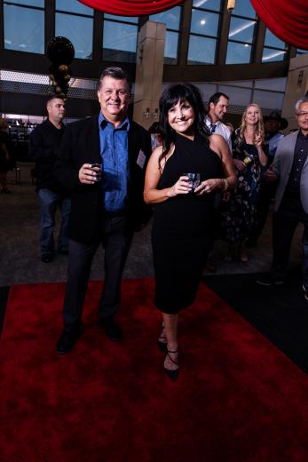 Andy Szura, vice president, Rex Moore, and his guest, Michelle Szura