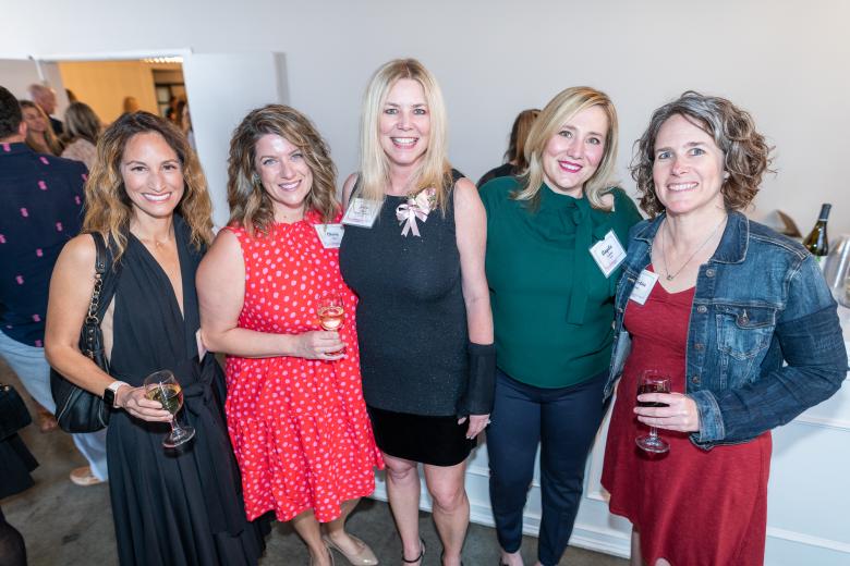 Sierra Scott, business development and marketing, RMW Architecture & Interiors; Christy Ryan, marketing director, Ascent Environmental; JoAnn Moffett, Nancy Hotchkiss Woman of Impact Award recipient and principal, Cunningham Engineering; Angela Tombolini, president, SMPS Sacramento, and marketing and BD manager, Stantec; Christine Kenney, marketing manager, Ascent Environmental