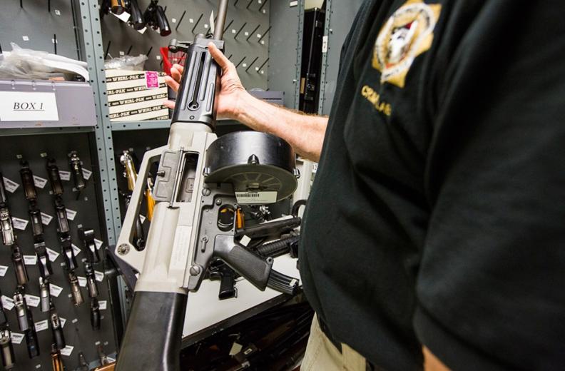 He’ll then compare the two bullets for a variety of markings that will indicate whether they were fired from the same type of gun.  He’ll then compare the two bullets for a variety of markings that will indicate whether they were fired from the same type of gun.