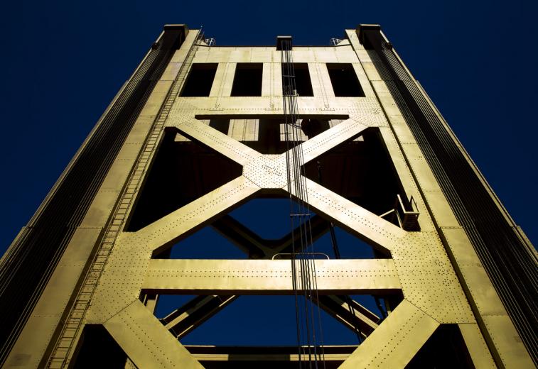 Tower Bridge was erected in the early 1930s, during the Great Depression. "If we've learned anything from history, it's that infrastructure can still be done," says Caltrans Public Information Officer Dennis Keaton. "They were able to construct this bridge during the bleakest of economic times."  Tower Bridge was erected in the early 1930s, during the Great Depression. "If we've learned anything from history, it's that infrastructure can still be done," says Caltrans Public Information Officer Dennis Keaton. "They were able to construct this bridge during the bleakest of economic times."