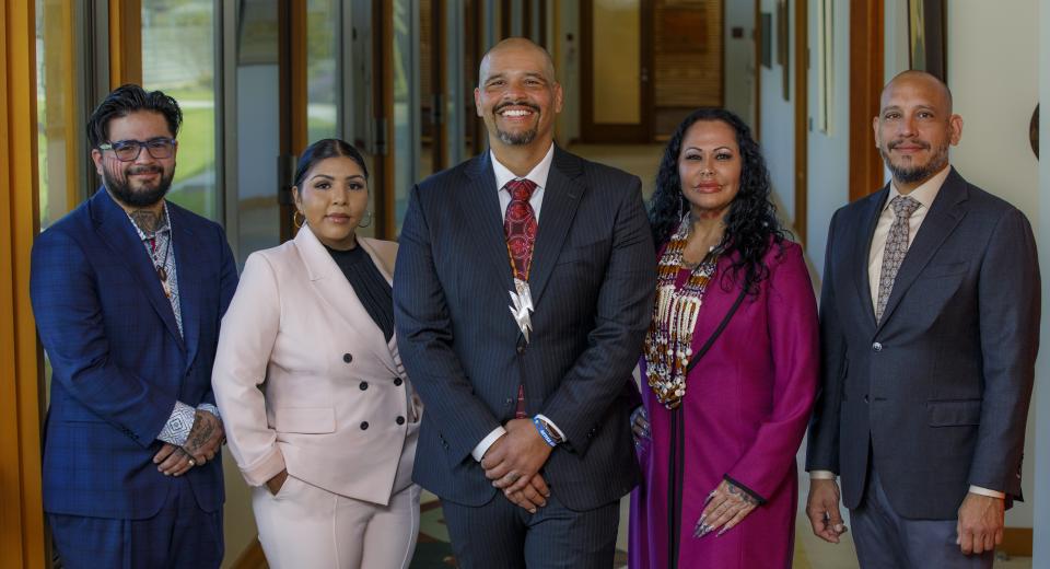 Pictured: Seth Lowell, Council Member; Mia Durham, Secretary; Anthony Roberts, Chairman; Yvonne Perkins, Council Member; Leland Kinter, Treasurer