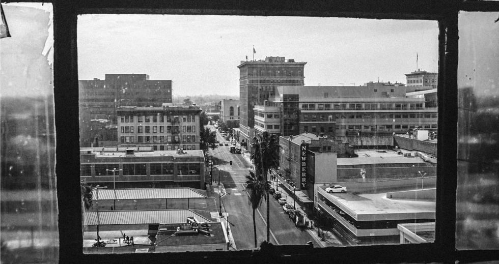 The view of downtown Stockton from the historical Medico-Dental building, once the tallest building in Stockton and currently owned by Ten Space.