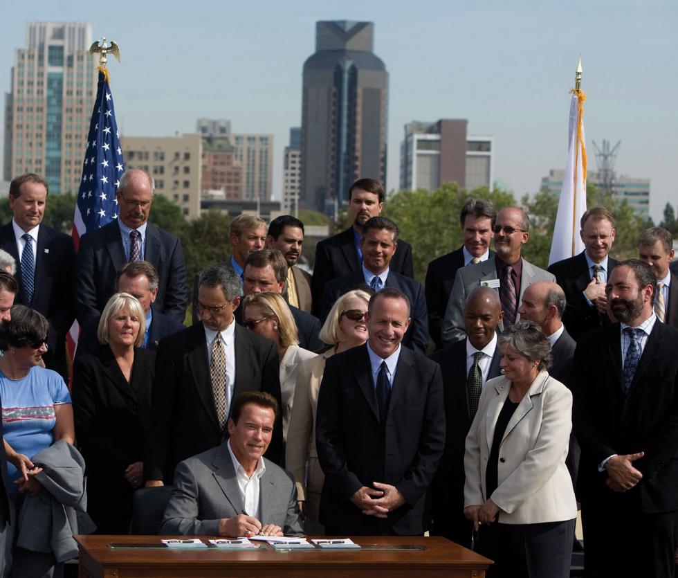Gov. Arnold Schwarzenegger signed SB 375 in 2006.

(Photo courtesy of the office of the governor)