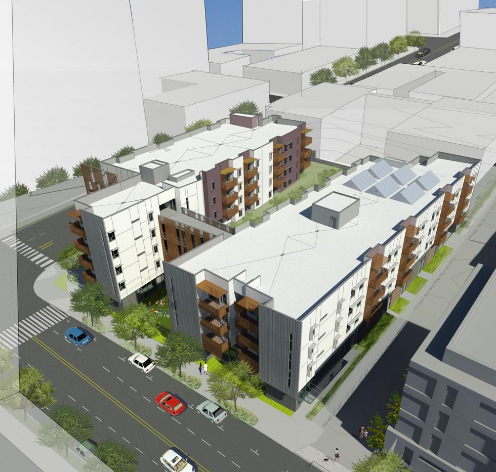 The Rivermark, located on 5th and Bridge streets near Raley Field, broke ground last April. The project will consist of 70 units of affordable housing. 

(image courtesy of David Baker Architects)