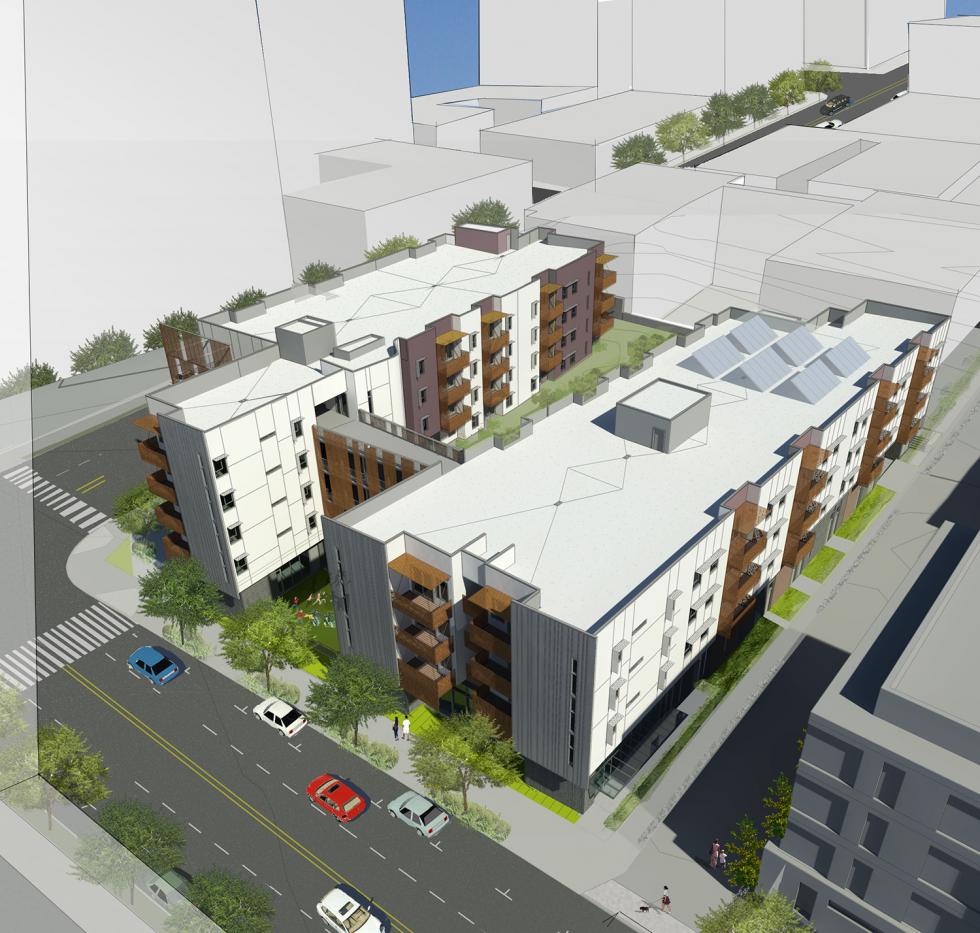 The Rivermark, located on 5th and Bridge streets near Raley Field, broke ground last April. The project will consist of 70 units of affordable housing. 

(image courtesy of David Baker Architects)