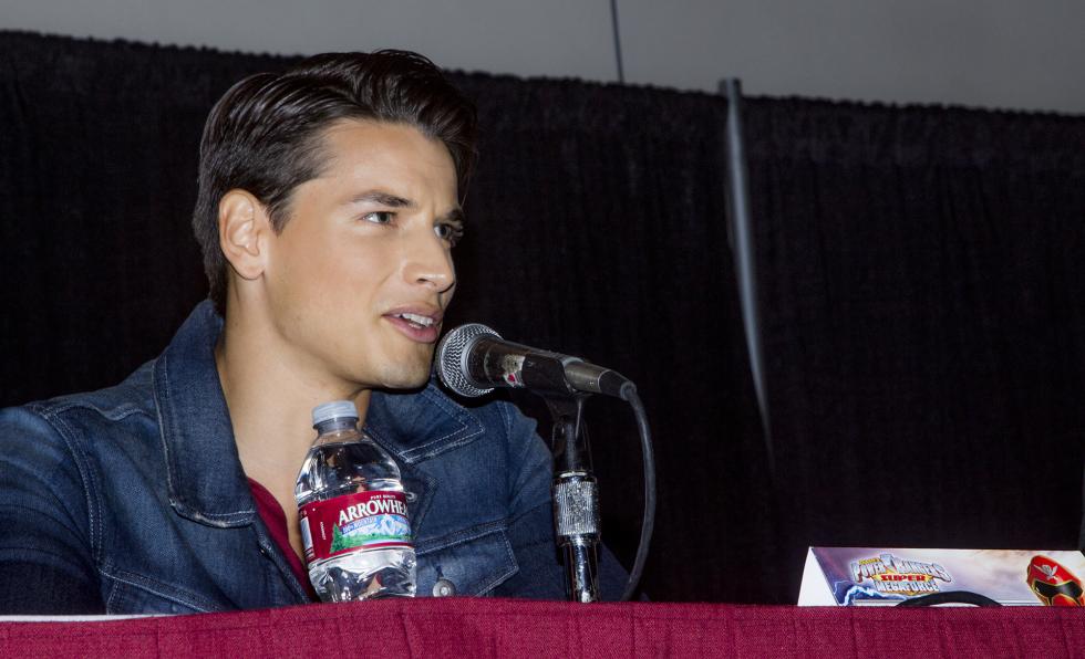 Andrew Gray, who played Troy Burrows in Super Megaforce Red Ranger, at Power Morphicon 2014. (Photo by Dennis A. Amith, J!-ENT, licensed under CC BY-NC 2.0)
