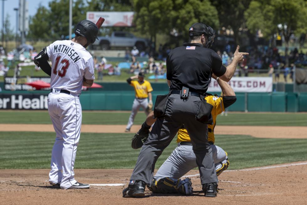 Local umpire makes the call on the big stage