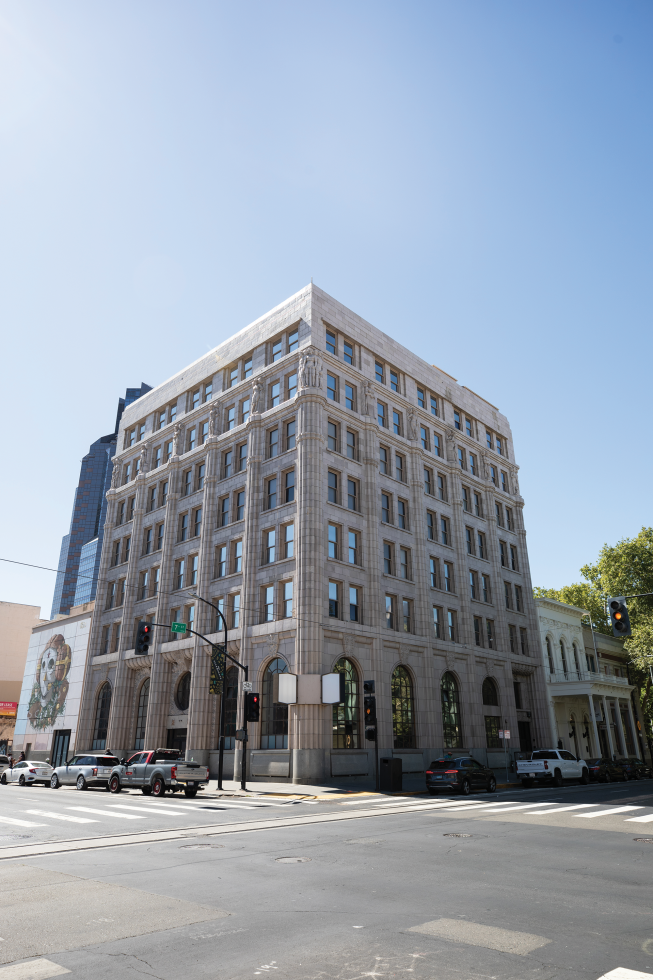 Developer Roger Hume is renovating the former Capital National Bank building on J Street, built in 1915, into an exclusive boutique hotel. (Photo by Robin Douglas)