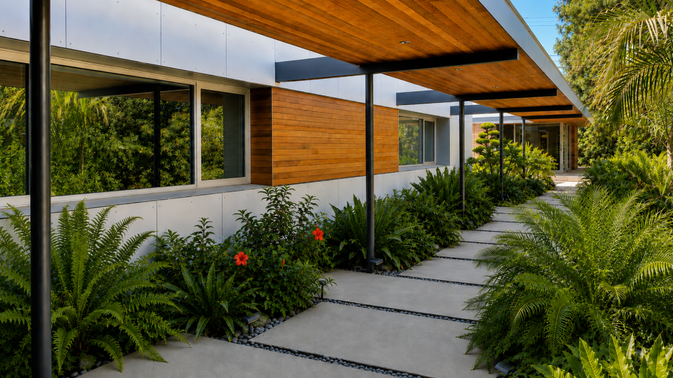 The design prioritized a private courtyard that organizes the home spatially and experientially. (Photo courtesy of SAC Studio)